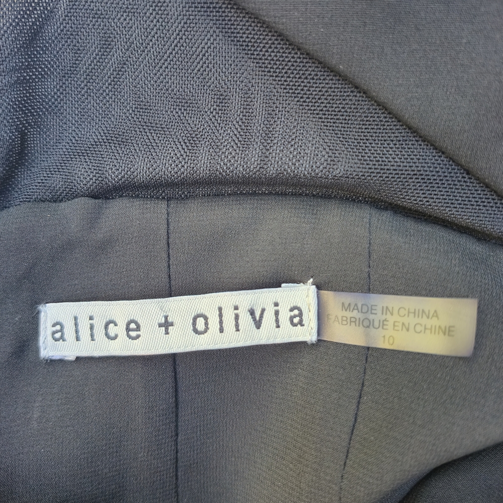 Alice + Olivia Elegant Black Backless Dress - Picture 7 of 11